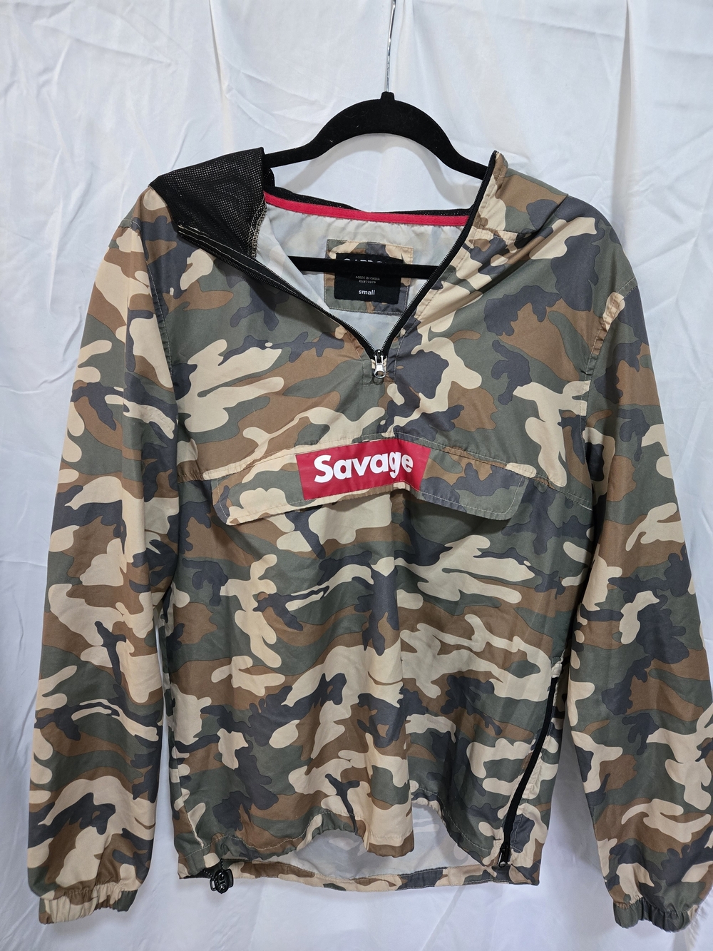 Carbon Camouflage Jacket with Pink Trim